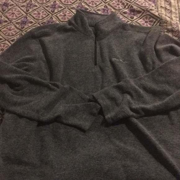 Eddie Bauer grey fleece XL - Picture 1 of 8